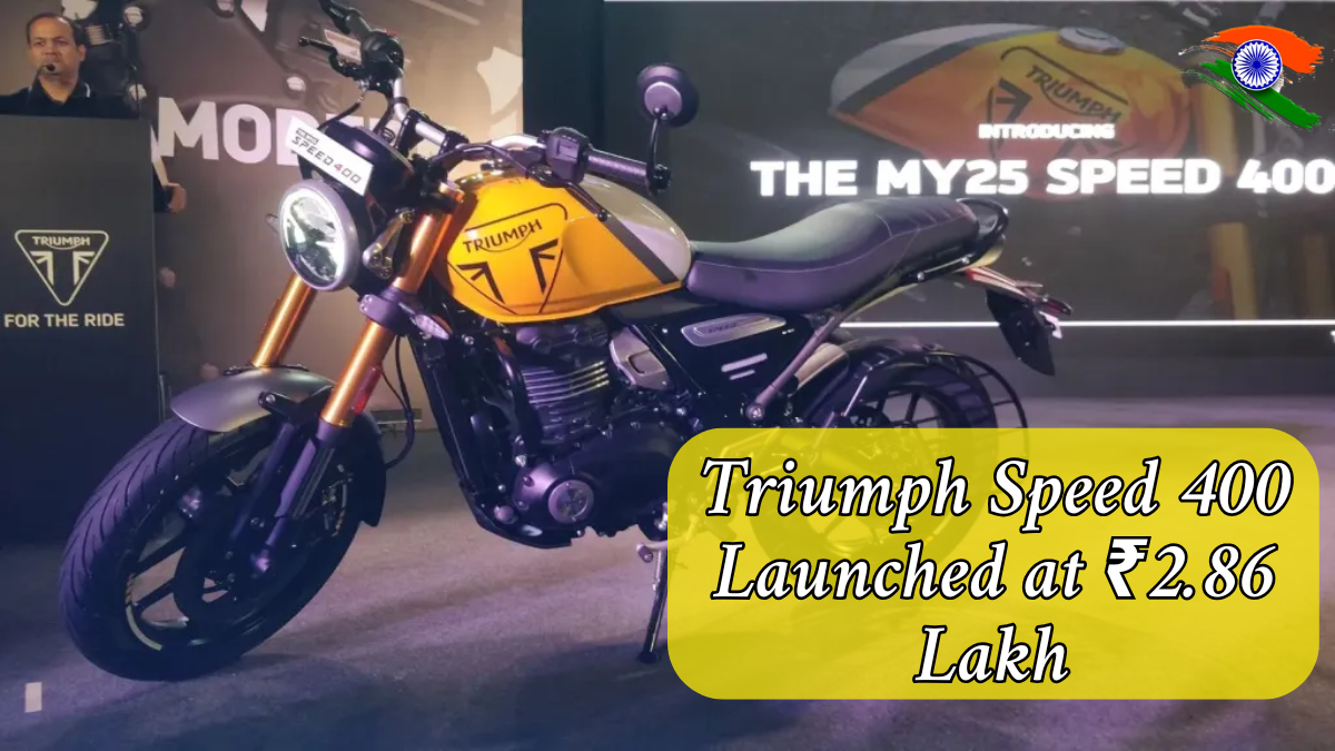 Triumph Speed 400 Launched at ₹2.86 Lakh On-Road in Delhi – Unmatched Style and Performance
